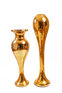 Gold Textured Vase Set Rental Ottawa