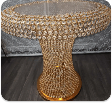 Crystal Gold Cake Stand